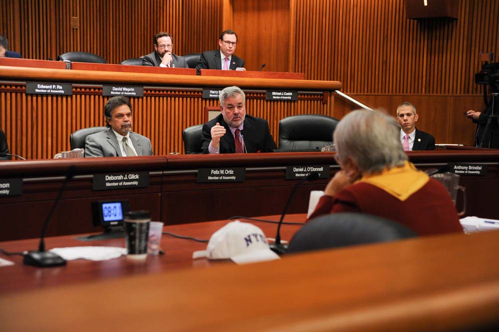 Assemblymember O'Donnell attends the 2016 Budget Hearing regarding Elementary and Secondary Education in January 2016.