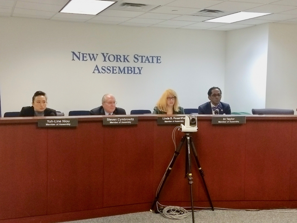 Assembly Member Taylor joined Assembly Members Yuh-Line Niou, Housing Committee Chair Steven Cymbrowitz and Linda Rosenthal for a hearing in Manhattan on issues related to how the State budget funds p