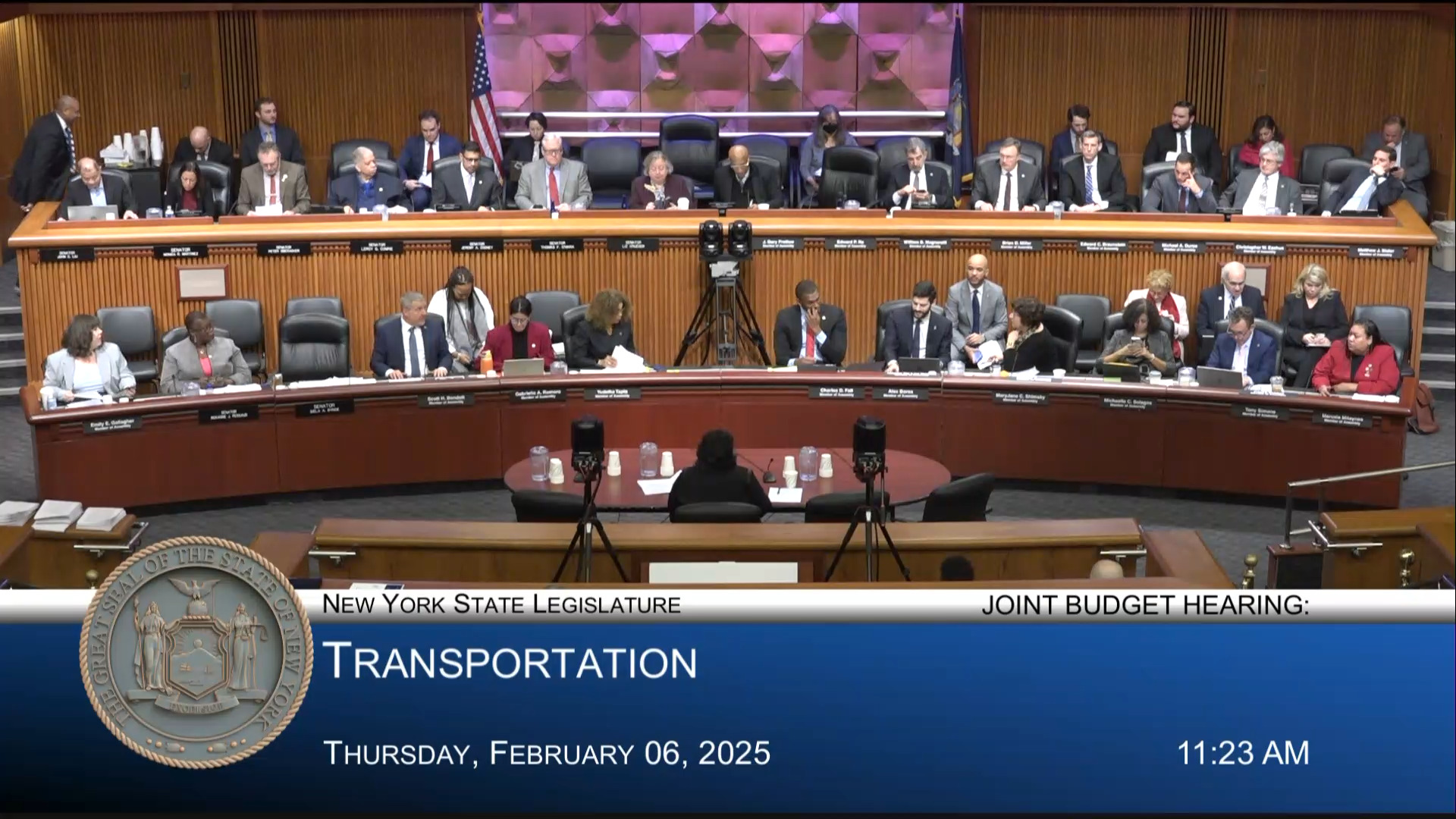 Transportation Commissioner Testifies During Joint Budget Hearing on Transportation