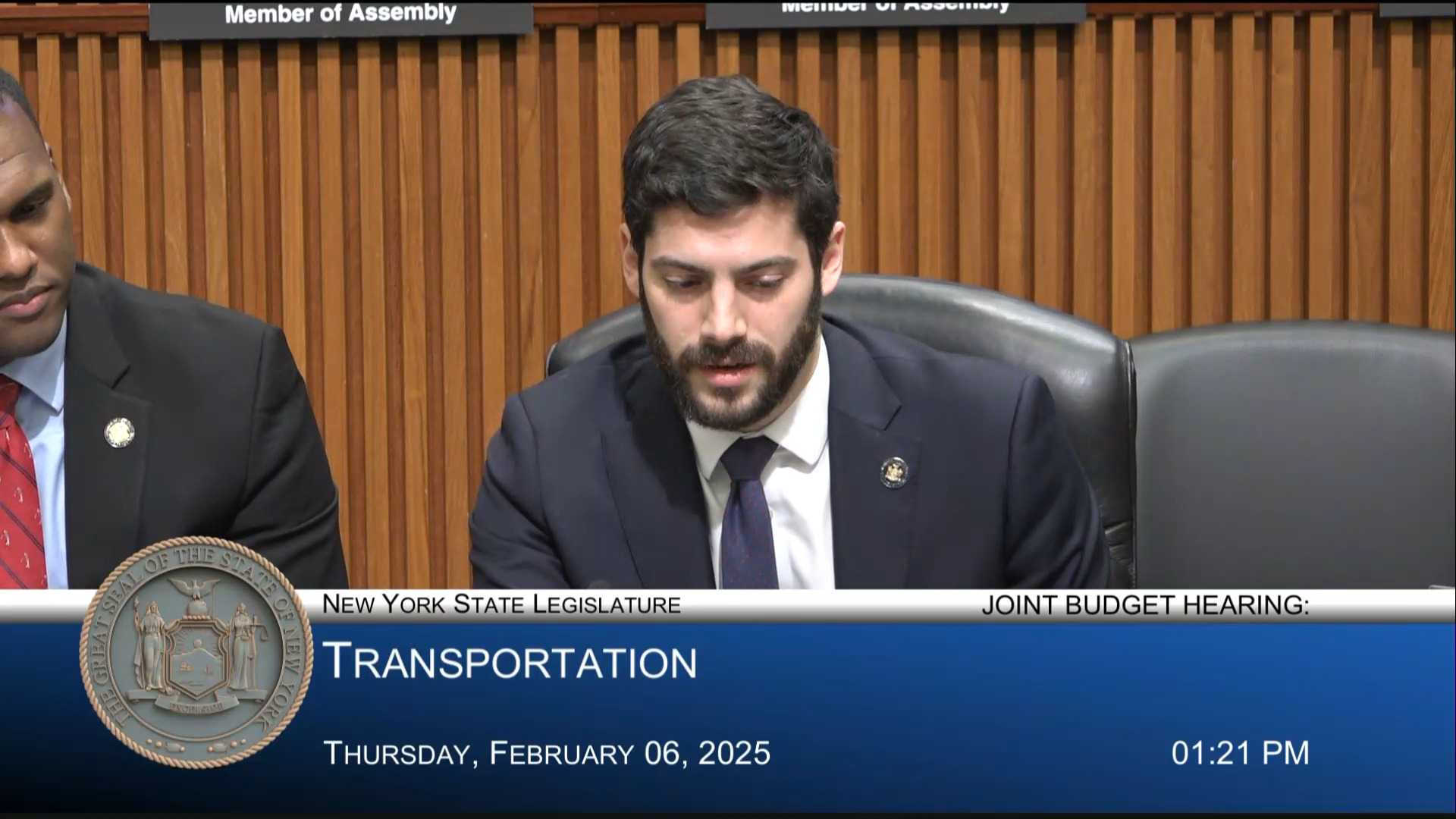 MTA Chairman Testifies During Joint Budget Hearing on Transportation