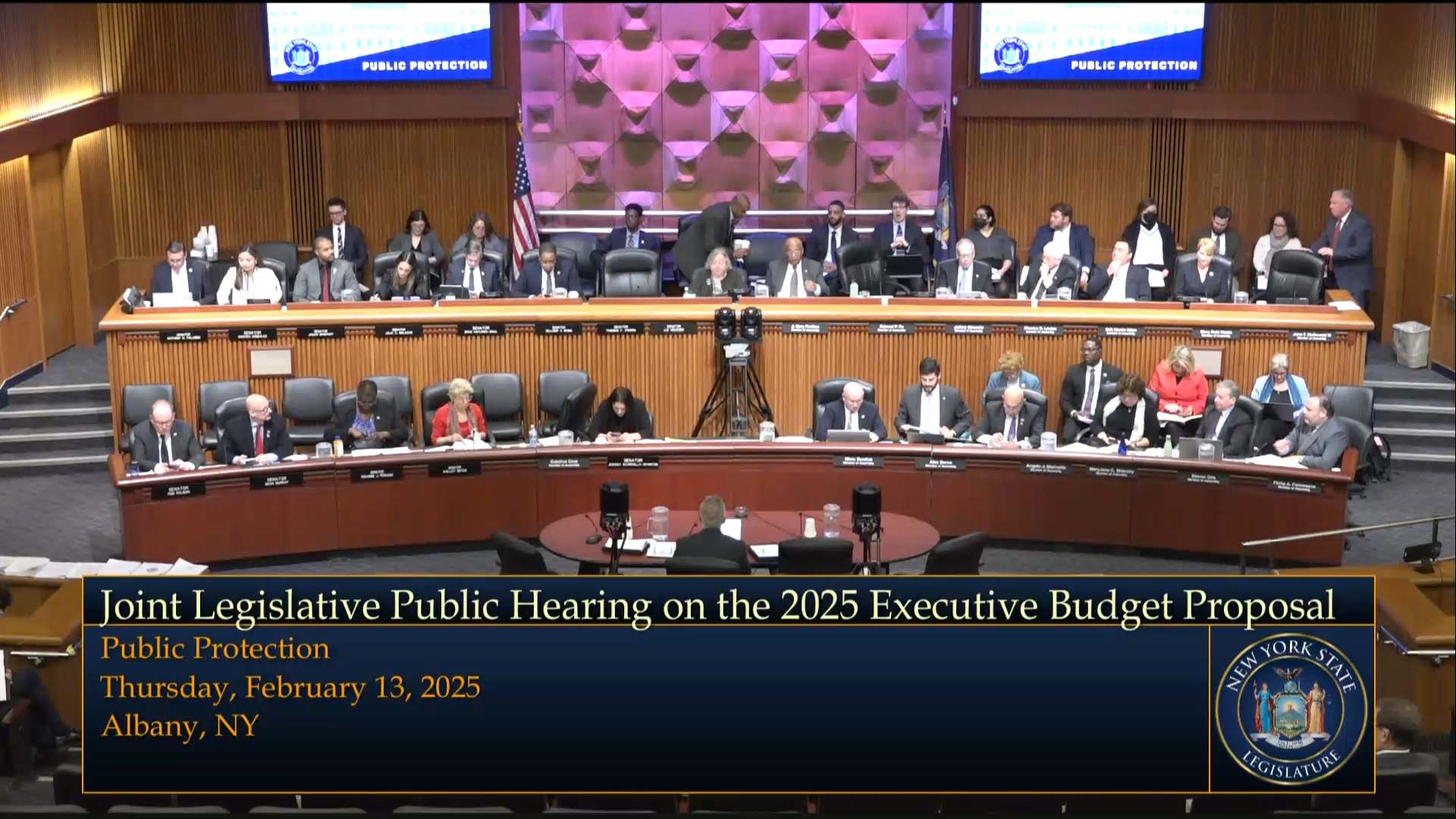 Chief Administrative Judge Testifies During Joint Budget Hearing on Public Protection