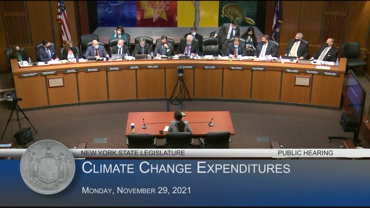 Environmental Advocates Testify at Hearing to Review Climate Change Expenditures by State Entities