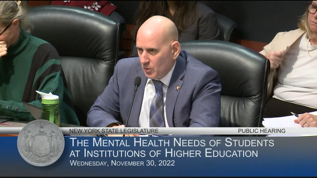 Commissioner Sullivan Testifies During Hearing on Mental Health Needs of College Students