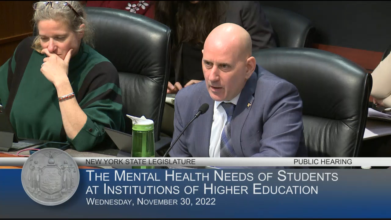 SUNY Representatives Testify at Hearing on Mental Health Needs of College Students