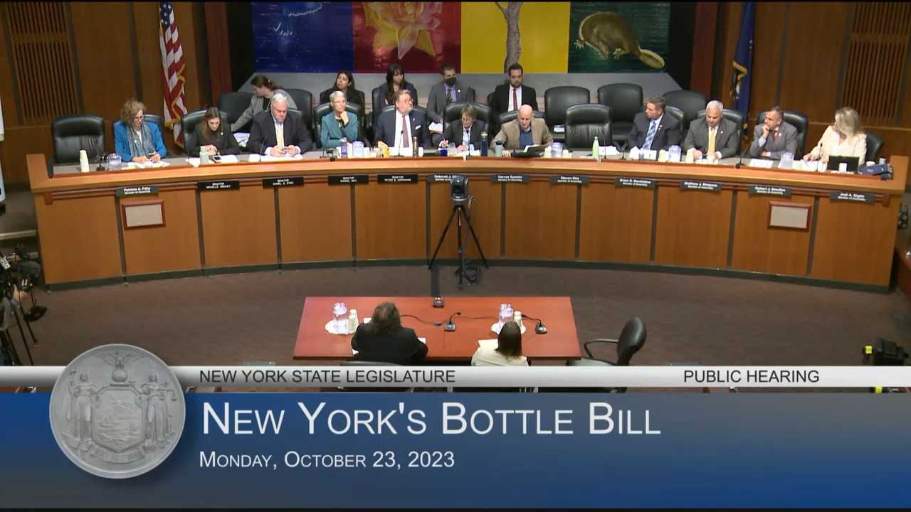 DEC Official Testifies During a Joint Legislative Hearing Examining New York’s Bottle Bill