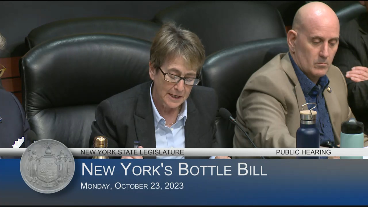 Statewide Group Testify During a Joint Legislative Hearing Examining New York’s Bottle Bill