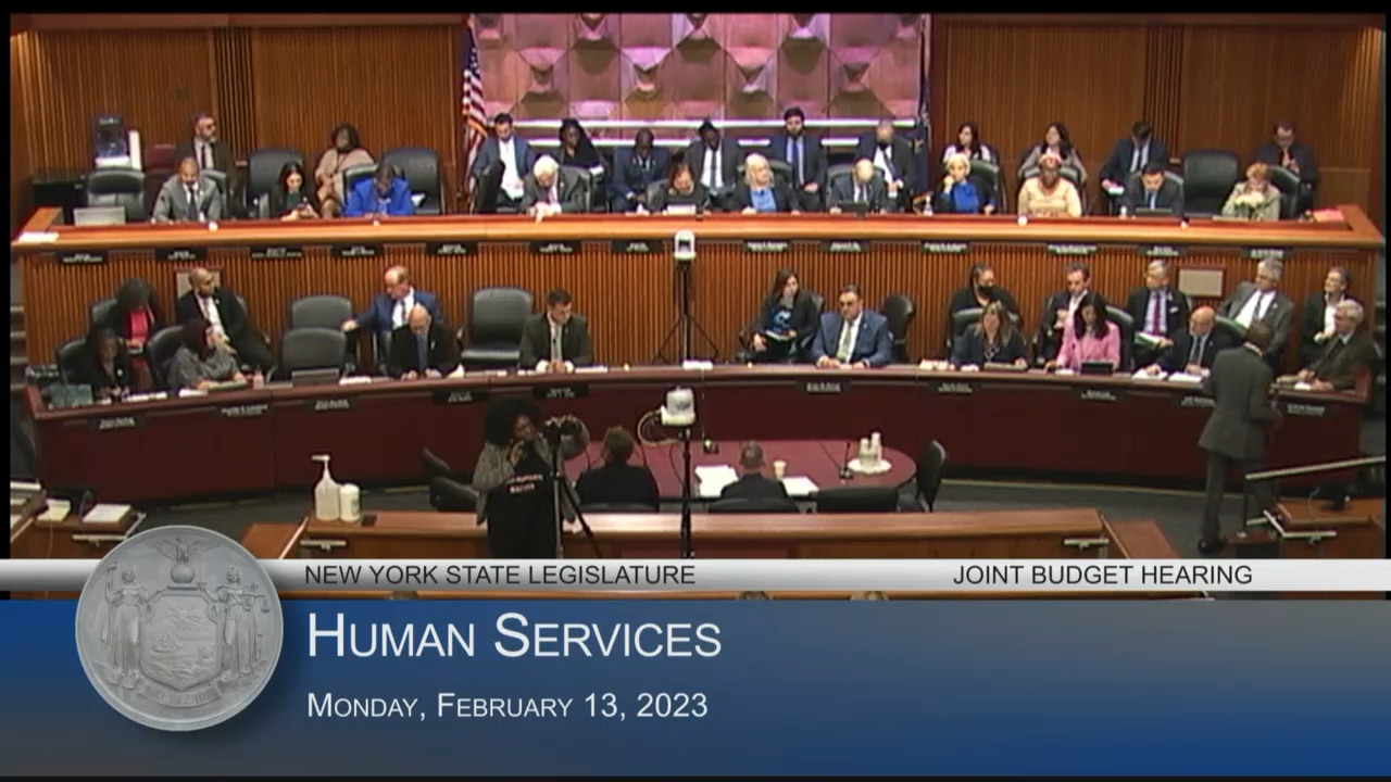 Commissioners Testify During a Budget Hearing On Human Services