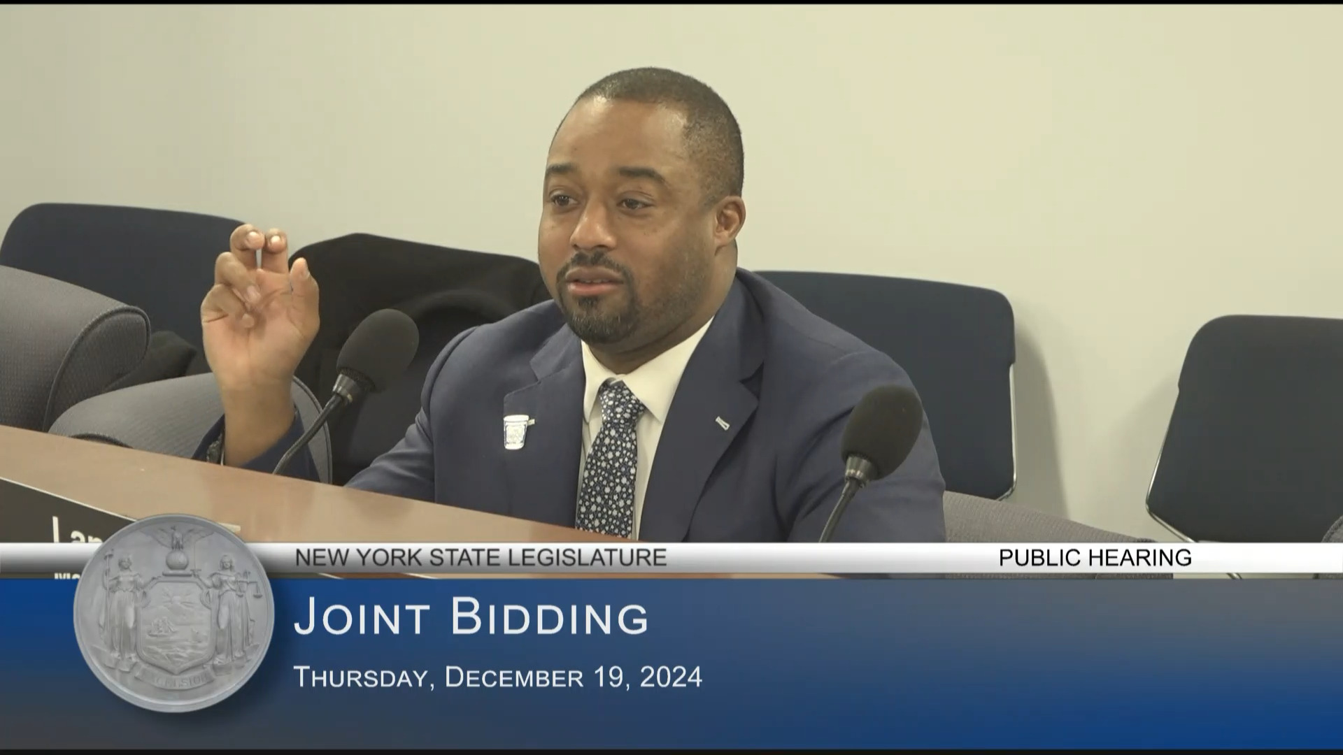 General Contractors Association Representative Testifies at Public Hearing Examining Effectiveness of the Implementation of Joint Bidding