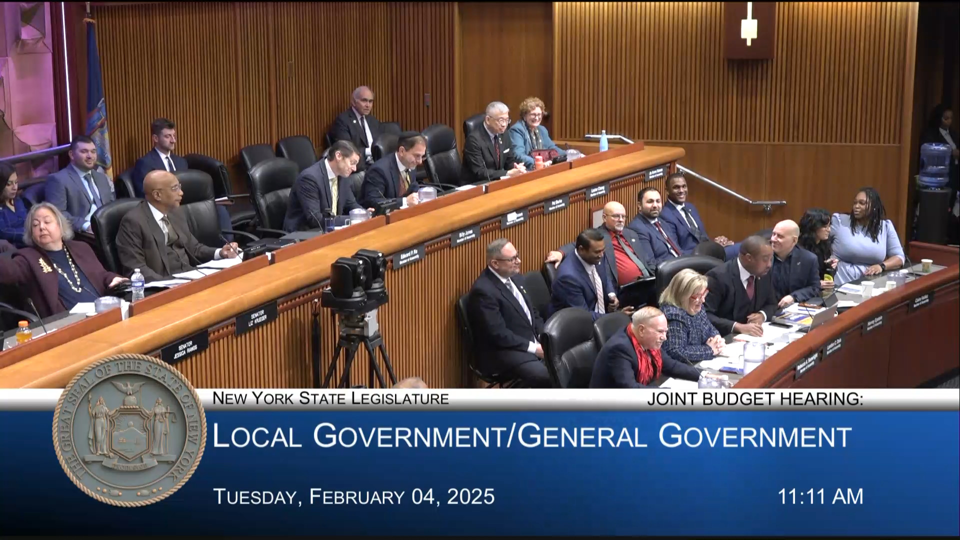 Mayor of NY Testifies During a Joint Budget Hearing on Local/General Government