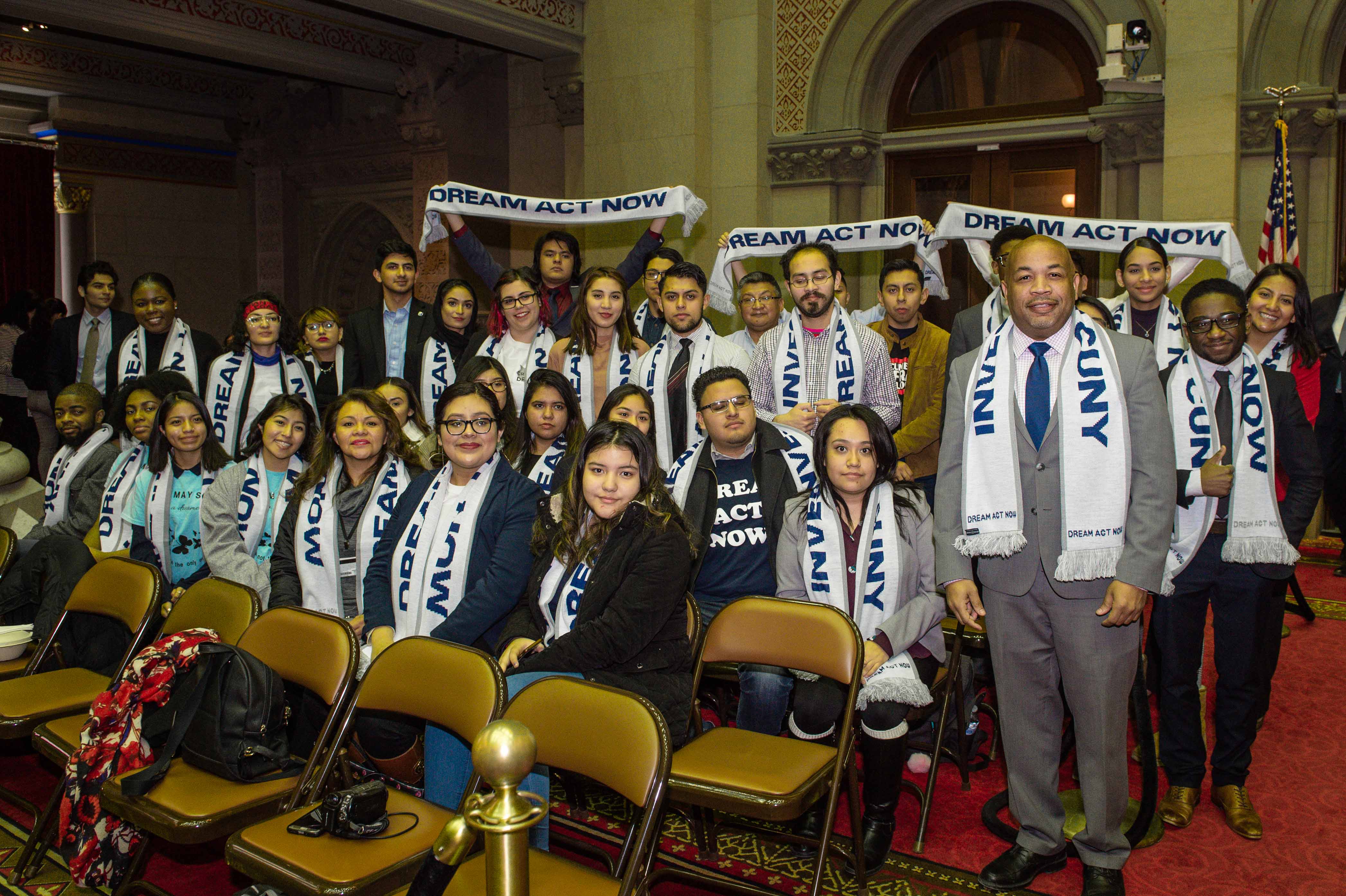 Speaker Heastie meets with DREAMers in the Assembly Chamber