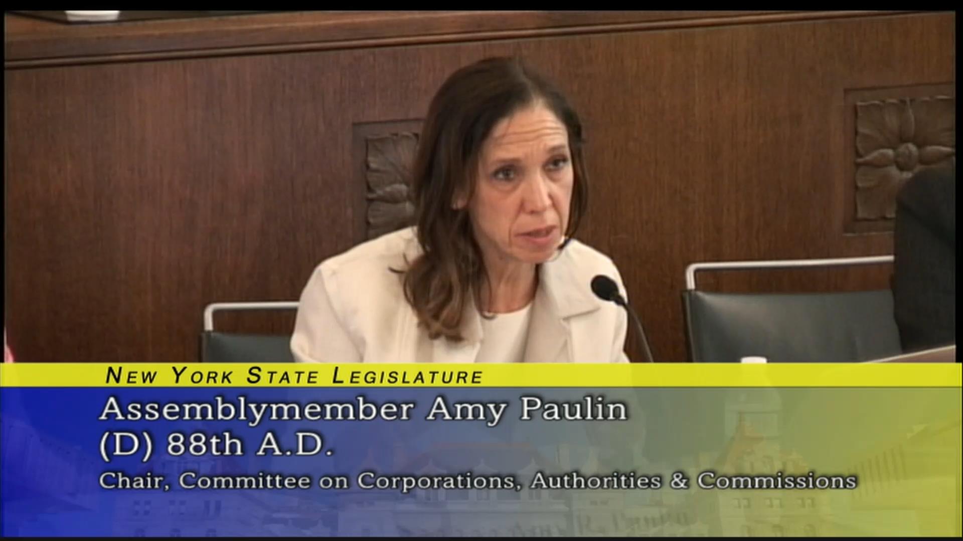 Assemblywoman Paulin Presses NYSEG's President for Answers
