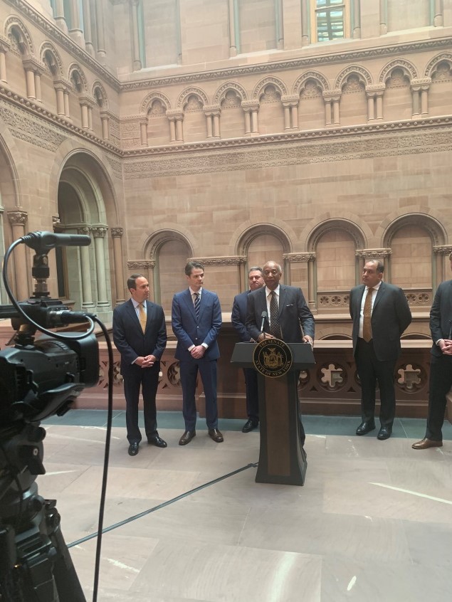 On May 8th, 2019 Assemblyman Pretlow had a press conference with Senator Addabbo and some key stakeholders to discuss the importance of moving the mobile sports betting bill.
