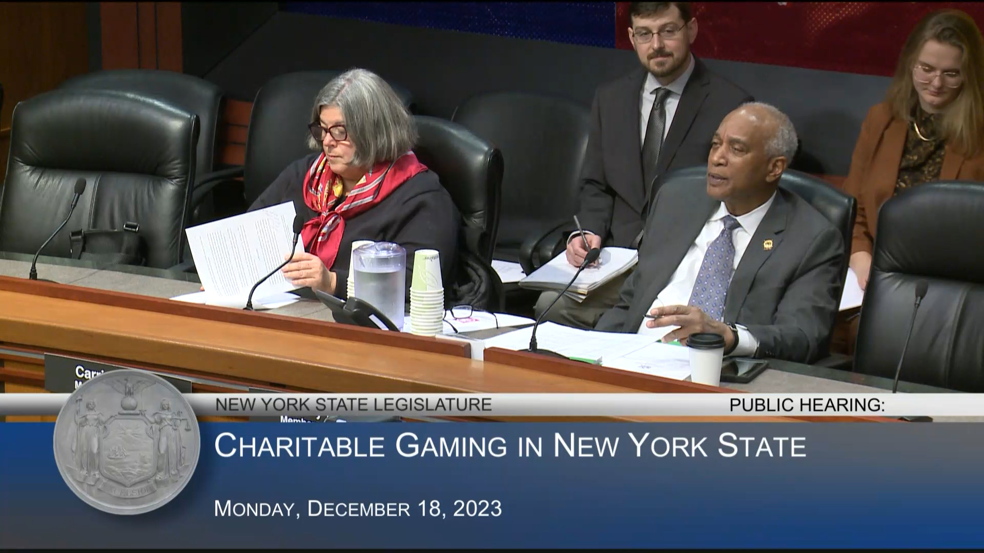 Pretlow Chairs a Public Hearing on Charitable Gaming
