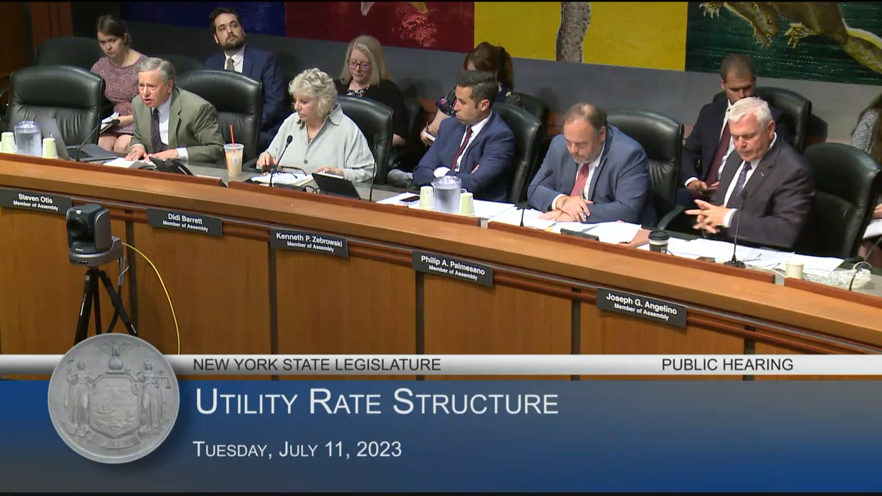 Otis Questions Public Service Chair at Hearing on Electric and Gas Utility Rate Structures