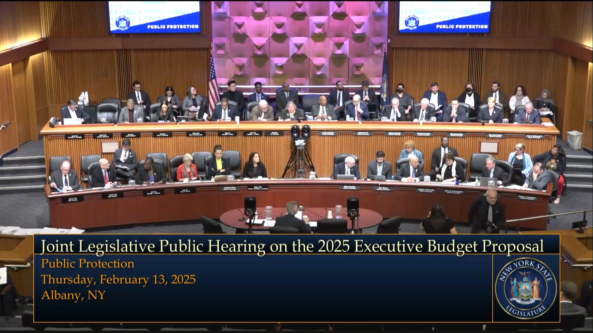 Chief Administrative Judge Testifies During Joint Budget Hearing on Public Protection