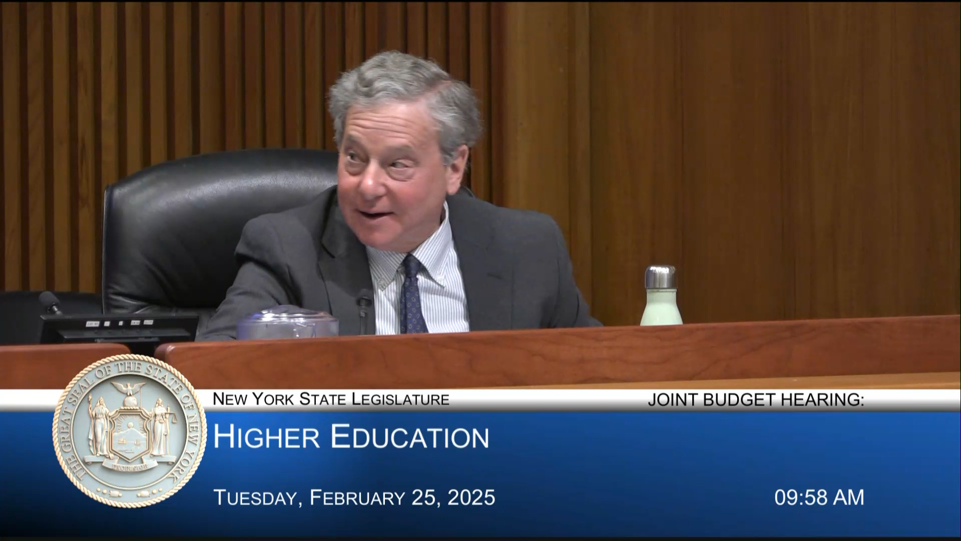 SUNY Chancellor Testifies During Joint Budget Hearing on Higher Education