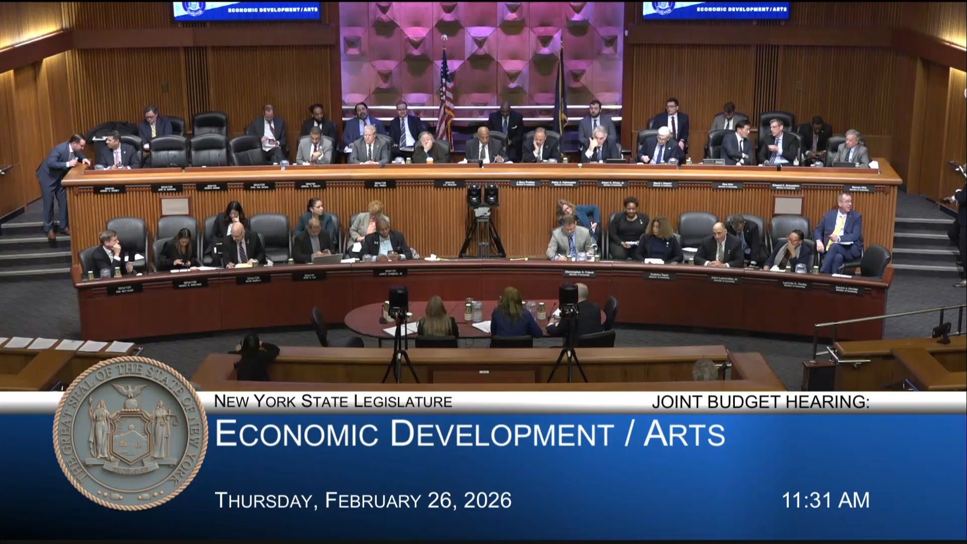 ESD President Testifies During Budget Hearing on Economic Development/Arts
