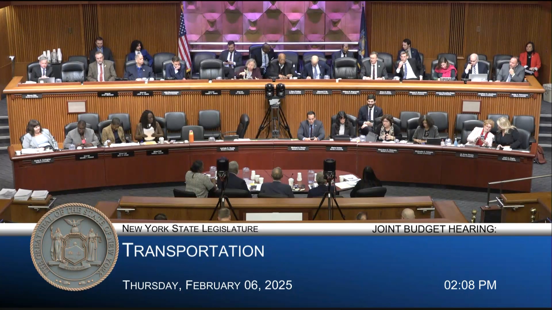 MTA Chairman Testifies During Joint Budget Hearing on Transportation