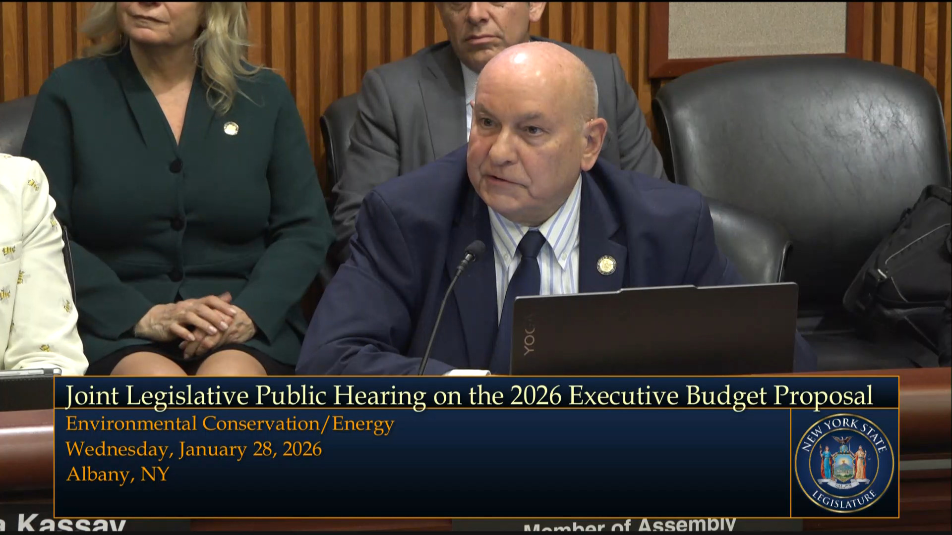 State Energy Officials Testify During Budget Hearing on Environmental Conservation