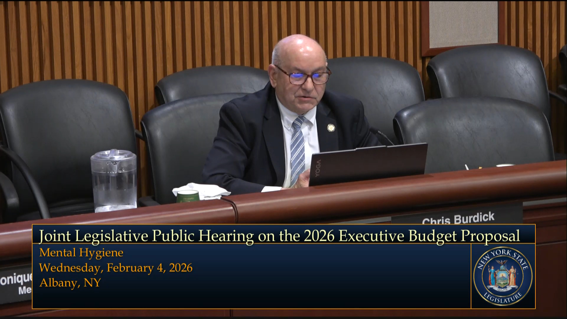 Protection of People with Special Needs Director Testifies During a Joint Budget Hearing on Mental Hygiene