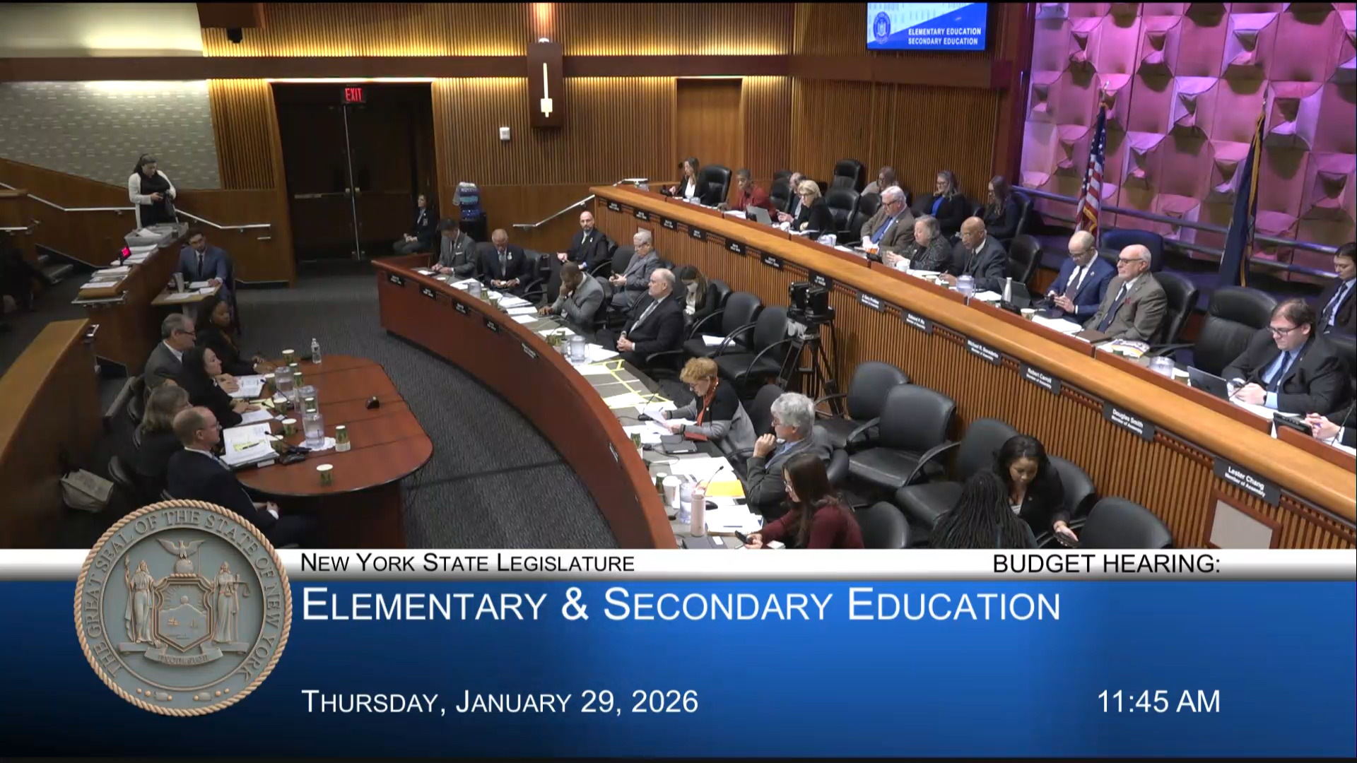 Education Commissioner Testifies During Budget Hearing on Elementary and Secondary Education