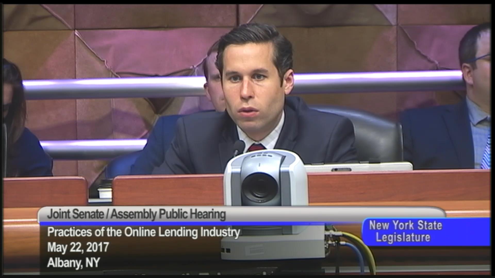 Questions at Online Lending Industry Hearing