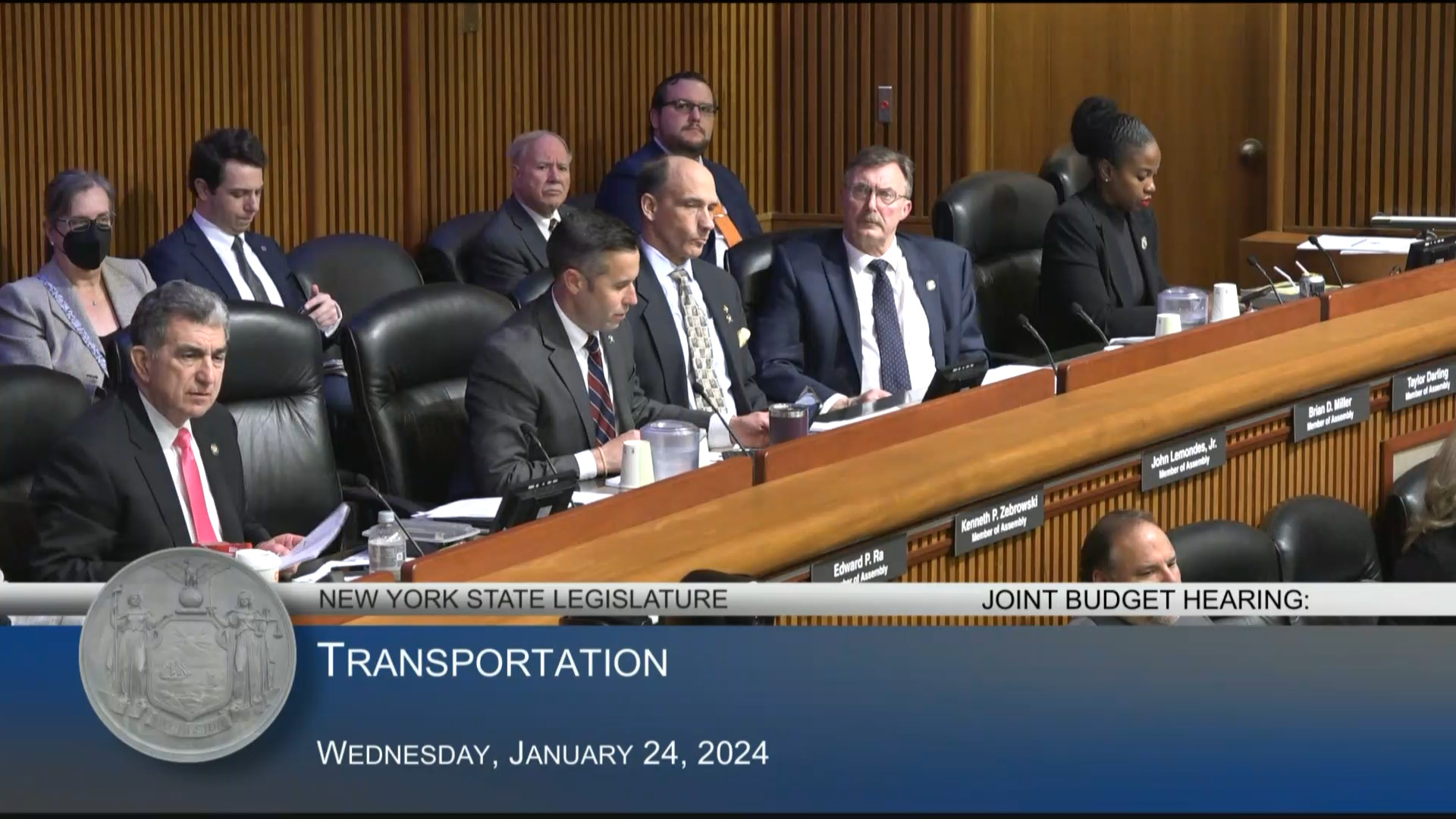 DOT Commissioner Testifies During Joint Budget Hearing on Transportation