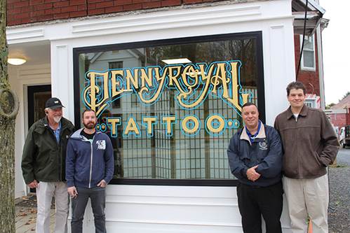 Brabenec visits Pennyroyal Tattoo on Main Street in the Village of Florida.