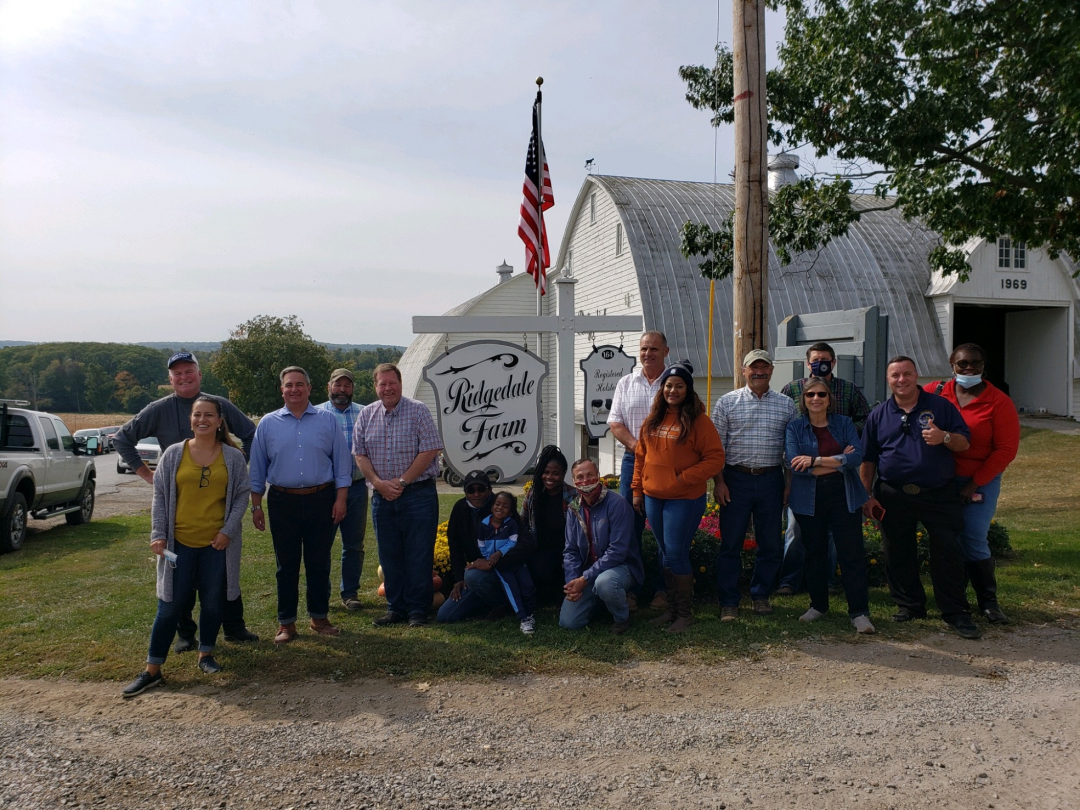 Assemblyman Chris Tague (R,C,I,Ref-Schoharie) led his fellow legislators from across the state and political aisle on a bipartisan tour of farms and agribusinesses in the 102nd Assembly District for t