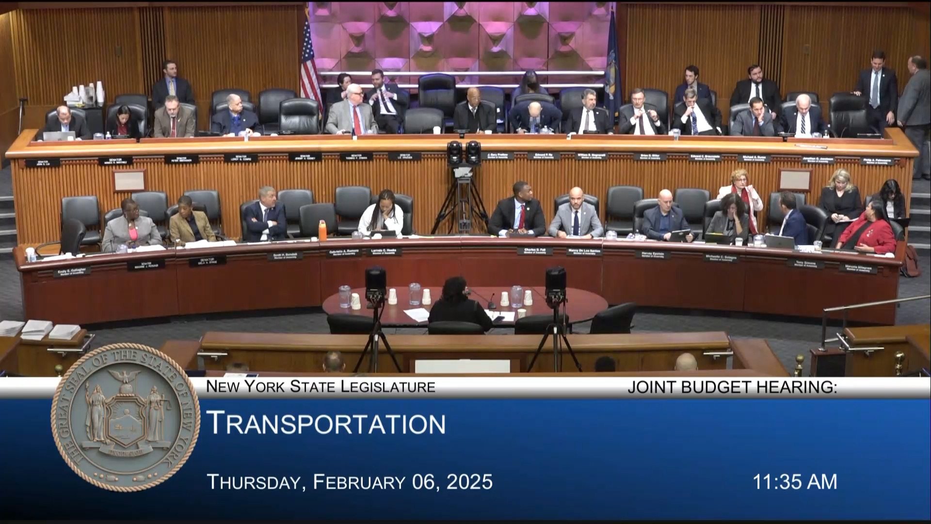 Transportation Commissioner Testifies During Joint Budget Hearing on Transportation