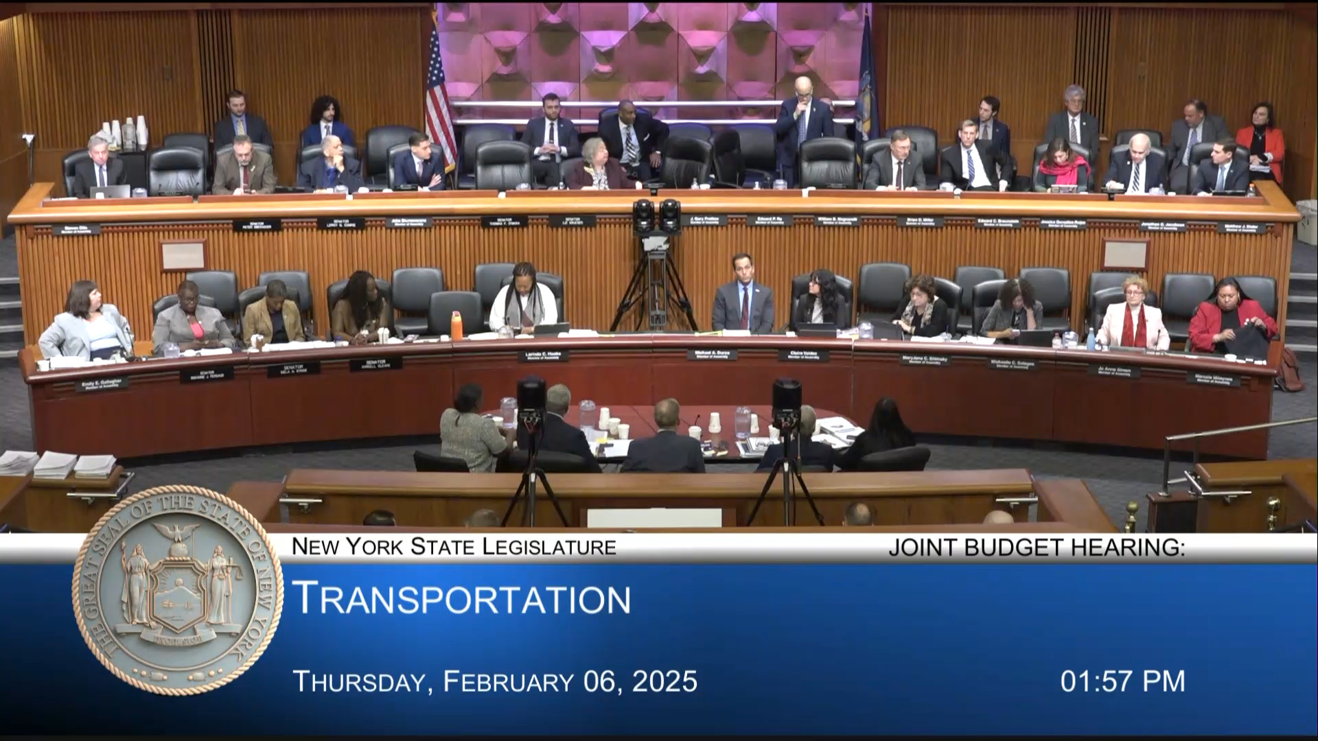 MTA Chairman Testifies During Joint Budget Hearing on Transportation