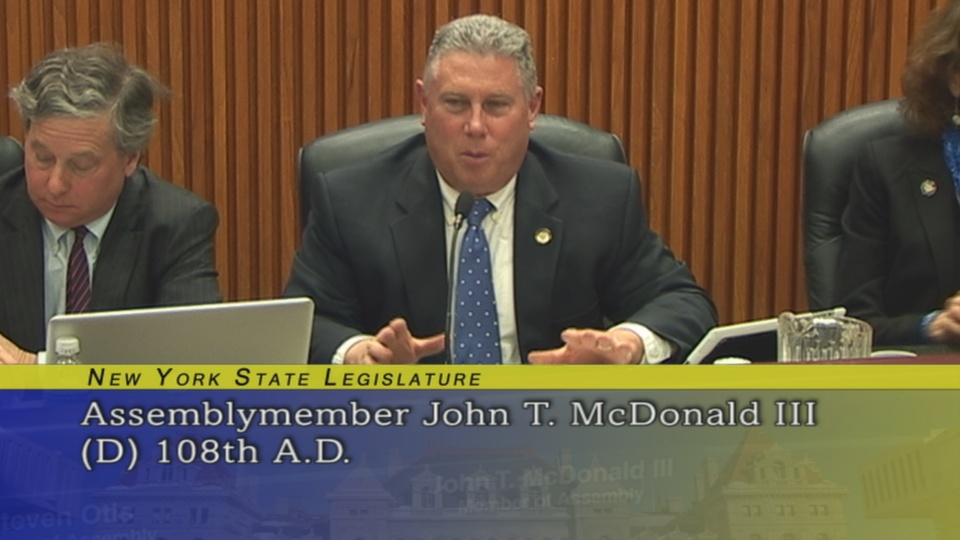 Assemblymember McDonald Questions Mayor Patrick Madden of the City of Troy
