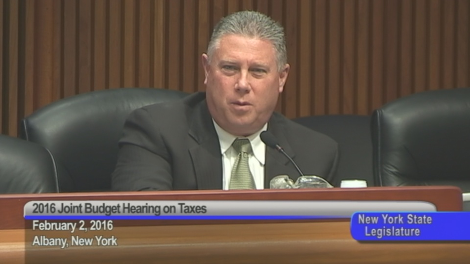 Assemblymember McDonald Questions NYS Department of Taxation and Finance Commissioner Jerry Boone on Tax Rates