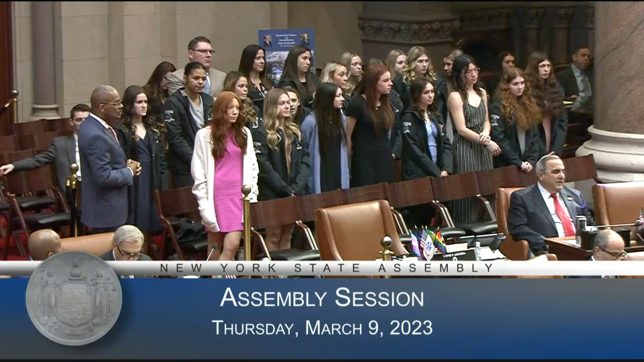 State Champion Waterford Girls Soccer Team Visits the Assembly