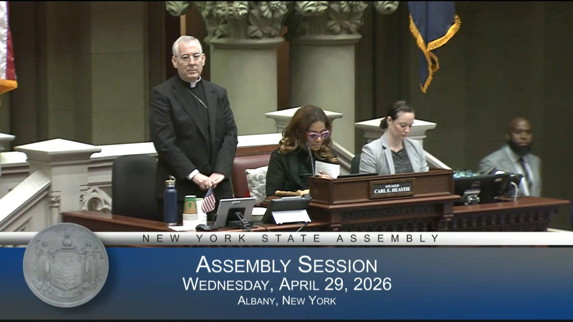 McDonald Welcomes Albany Bishop O'Connell to the Assembly