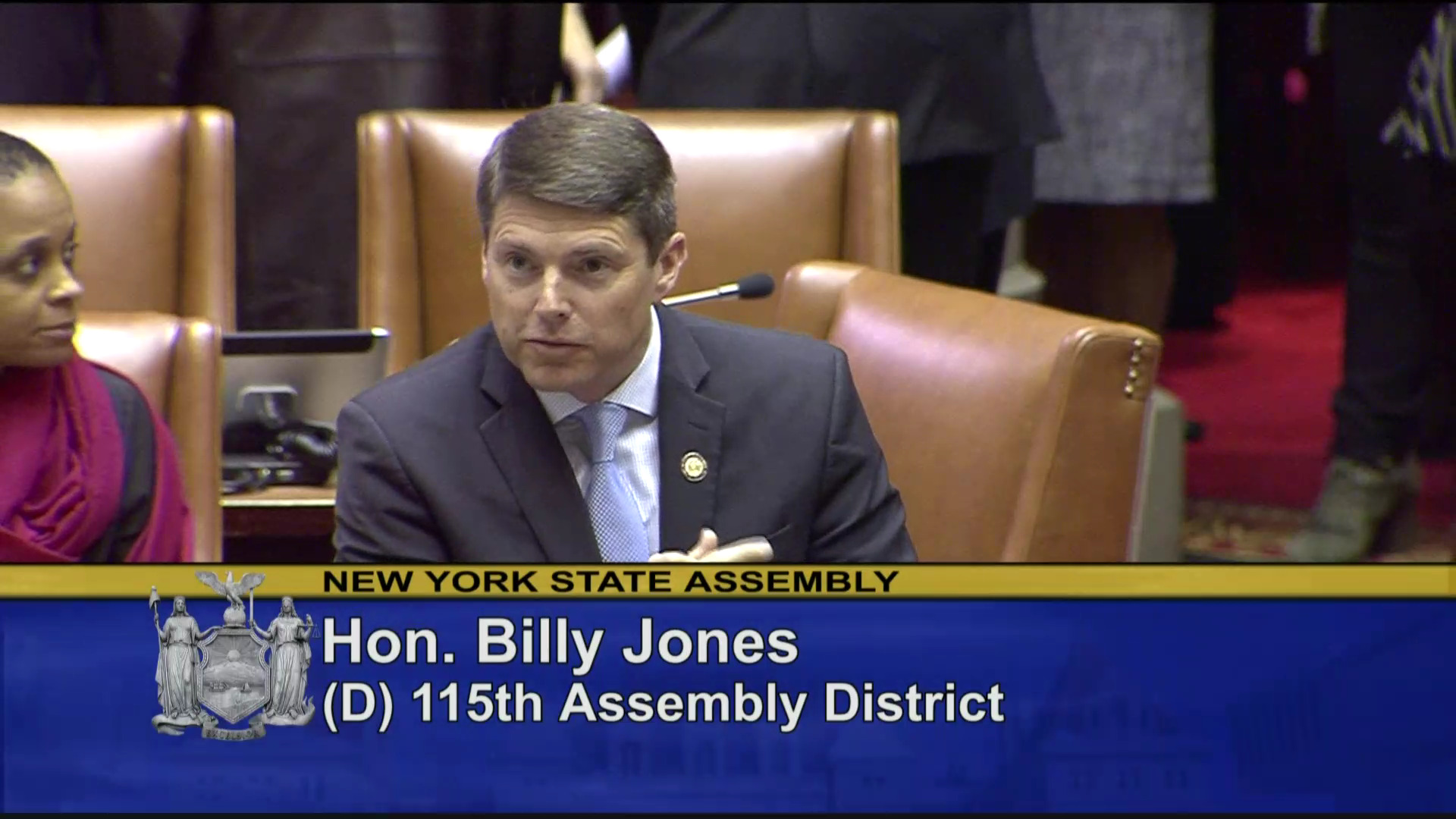 Assemblymember Jones Introduces The Plattsburgh State Women's Hockey Team