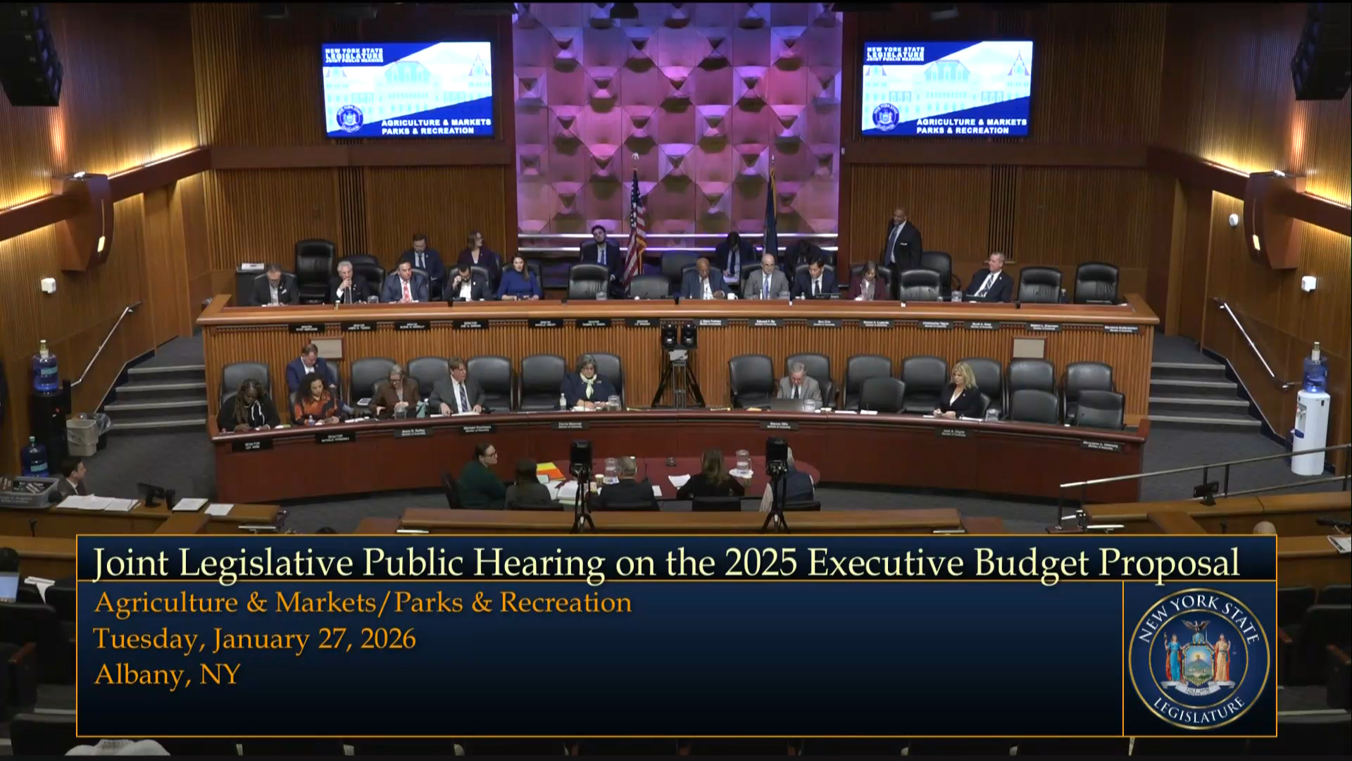 Parks & Recreation Commissioner Testifies During Joint Budget Hearing on Agriculture and Tourism