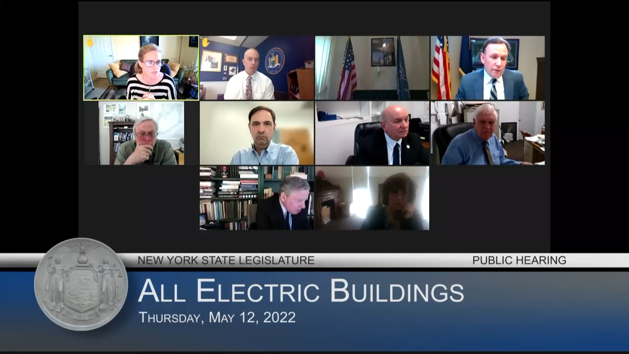 Climate Action Council Members Testify During Hearing on All Electric Buildings