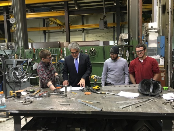 Assemblyman Al Stirpe toured Filtertech in Manlius, a global producer of liquid filtration equipment used in many industrial applications.