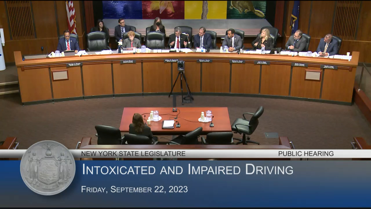 DAASNY Co-Chair Testifies During Hearing on Intoxicated and Impaired Driving