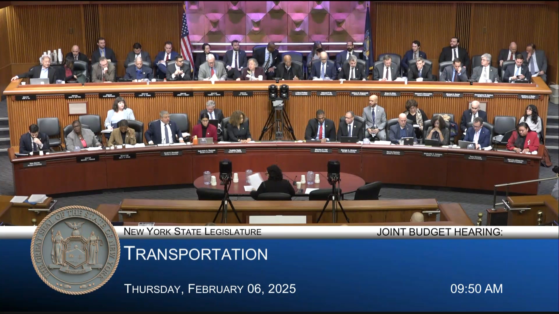 Transportation Commissioner Testifies During Joint Budget Hearing on Transportation