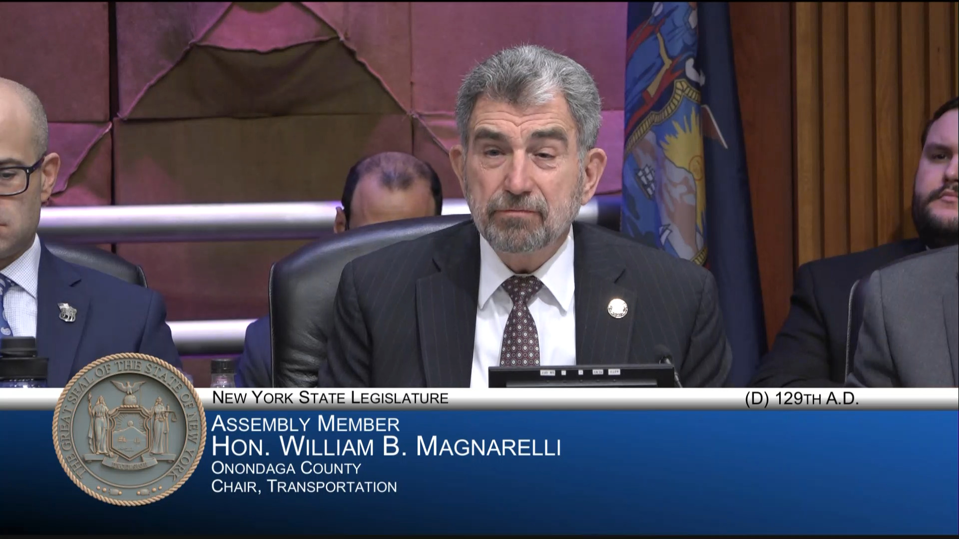 DMV and Thruway Representatives Testify During Joint Budget Hearing on Transportation