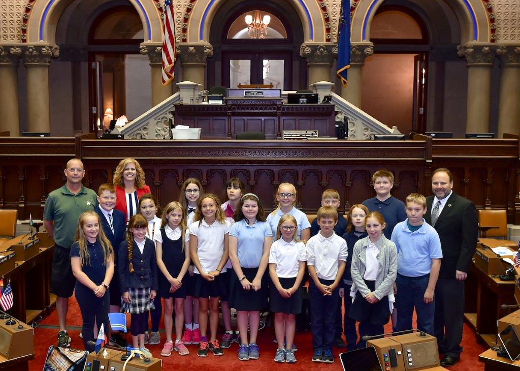 Palmesano Welcomes St. Michael School Fifth Graders from Penn Yan to Albany