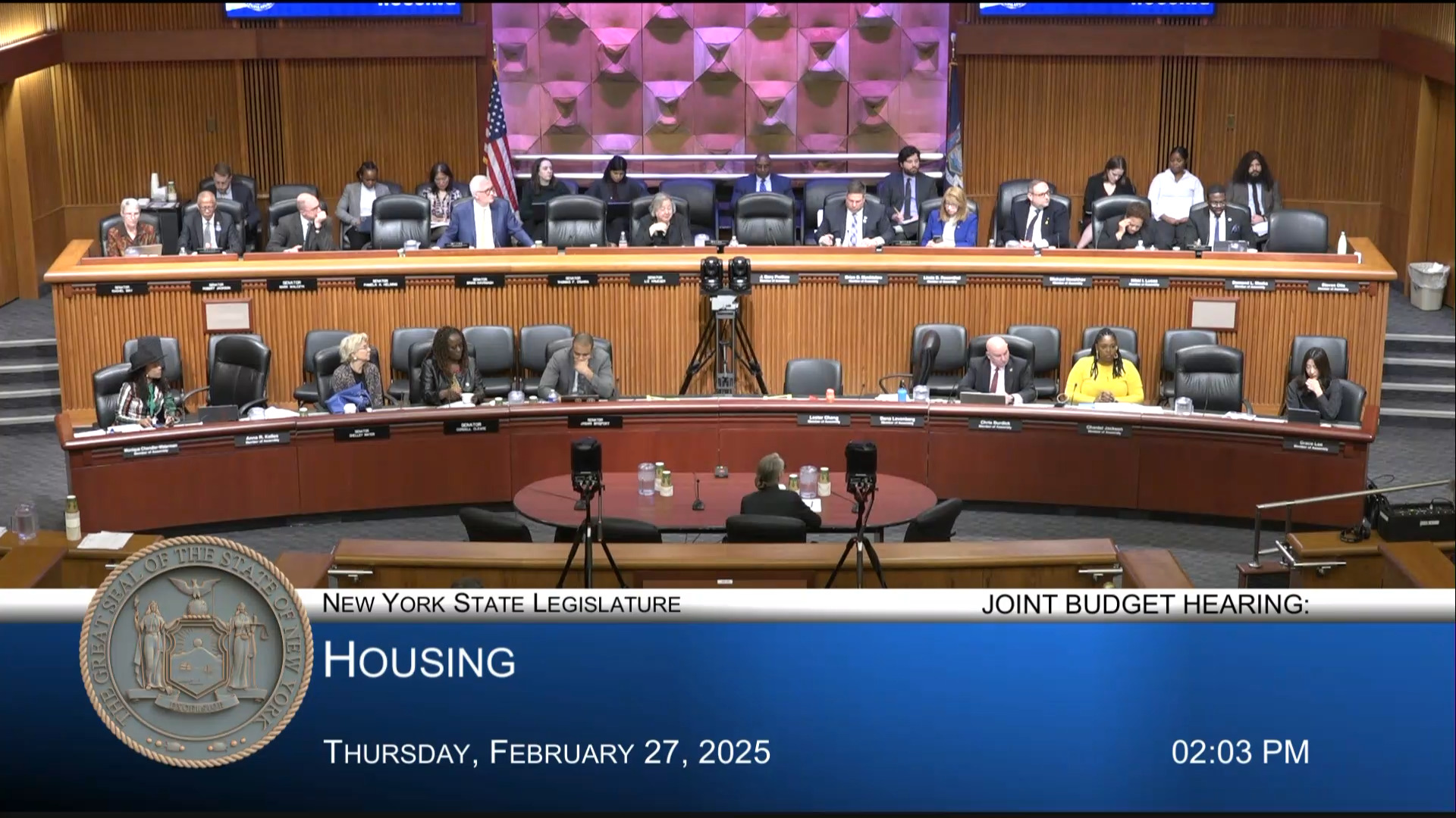 HCR Commissioner Testifies During Joint Budget Hearing on Housing