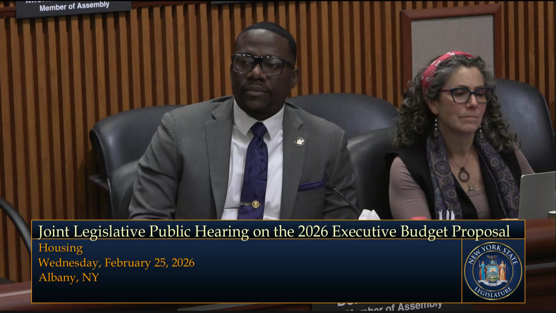 NYS Homes & Community Renewal Commissioner Testifies During Joint Budget Hearing on Housing