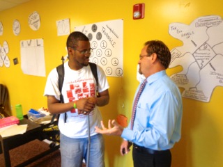 Assemblymember Bronson visited the North East Development Freedom School, which runs a terrific summer educational and reading program for kids in Rochester. Assemblymember Bronson had a great time be