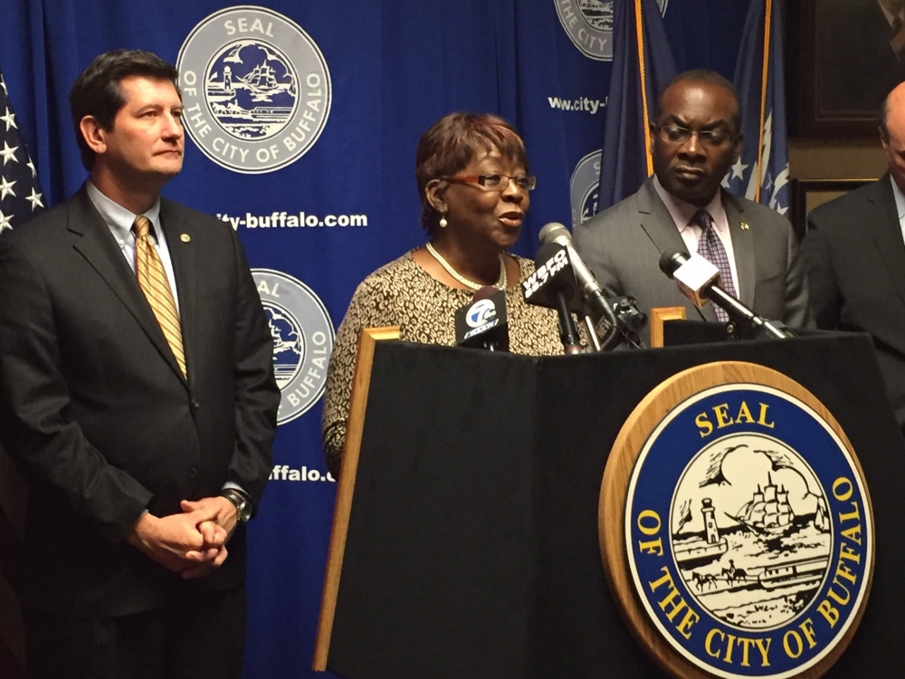 December 02, 2016 – Assemblywoman Peoples-Stokes joined Buffalo Mayor Byron Brown, Erie County Executive Mark Poloncarz, New York State Senator Tim Kennedy, United Way of Buffalo and Erie County (UWBE
