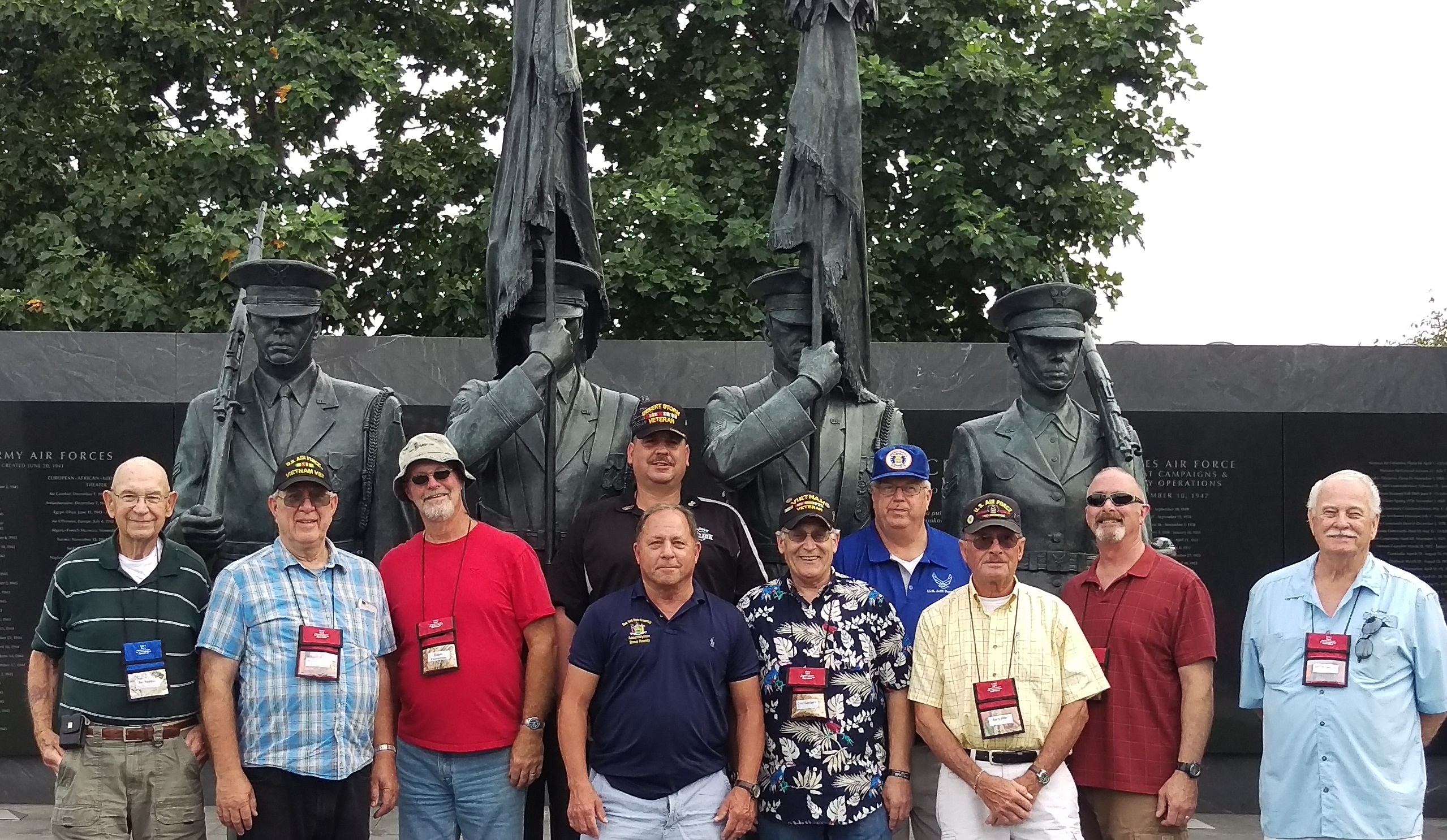 Assemblyman Steve Hawley (R,C,I-Batavia)[center] poses with veterans