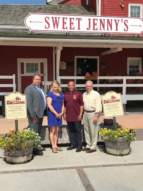 Pictured in the fourth photo with Speaker Heastie at Sweet Jenny’s Ice Cream (left to right): Amherst Supervisor Brian Kulpa, Assemblymember Karen McMahon and Assemblymember Robin Schimminger.