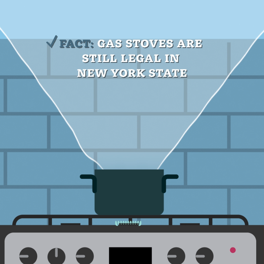 Don’t believe the lies. There is no “gas stove ban” in New York.